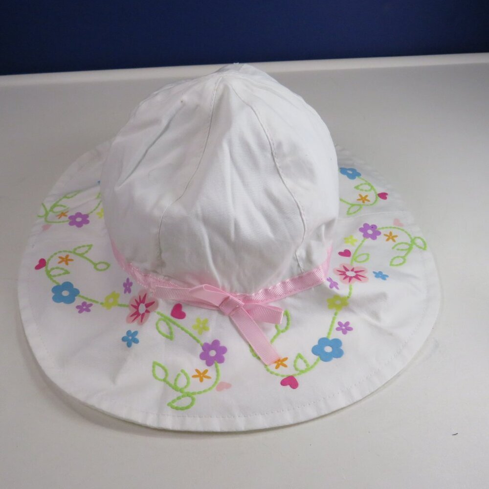 Floral Sunhat 3" soft brim 100% cotton 20 circumference Cap Hat